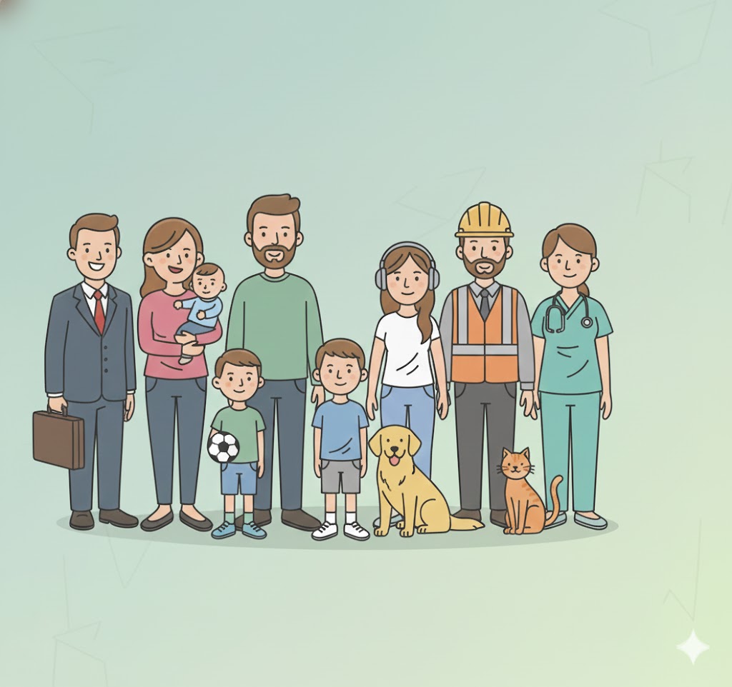 Made for everyone - families, individuals, kids, and pets